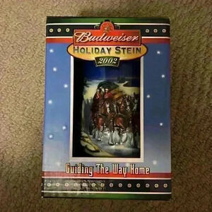 Budweiser holiday beer stein